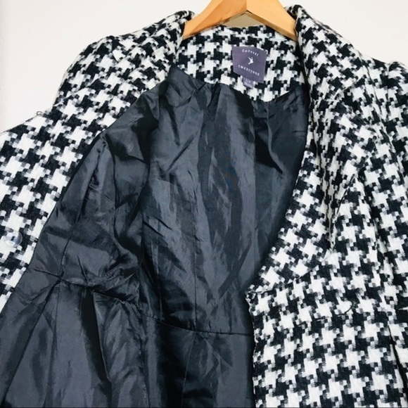 𝅺forever 21 Houndstooth Flare Women’s Dress Jacket - Picture 6 of 9
